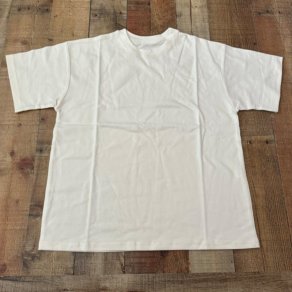 Velour 290 cream tshirt men's medium